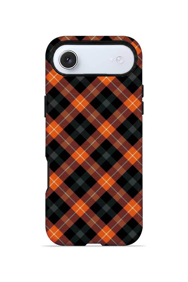 iPhone 17 Air Vorian Double Layer Pumpkin Plaid Case