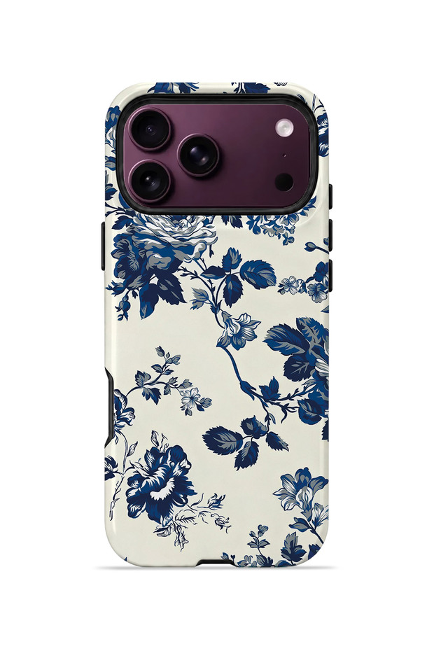 iPhone 18 Pro Max Vorian Magsafe Double Layer Blue Porcelain Rose Case