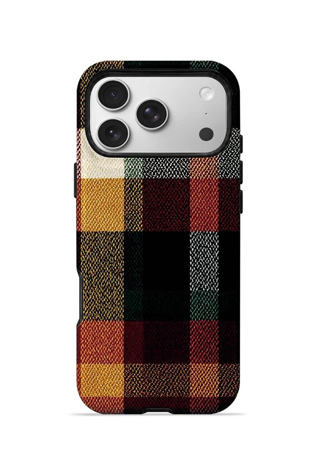 iPhone 17 Pro Max Vorian Magsafe Dual Layer Autumn Cabin Plaid Case