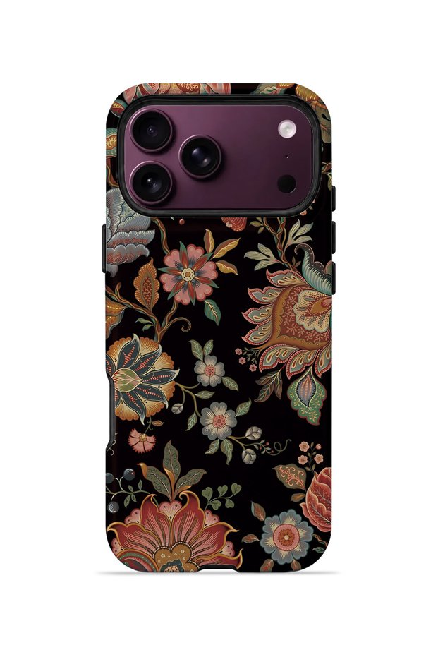 iPhone 18 Pro Max Vorian Magsafe Double Layer Dark Baroque Floral Case