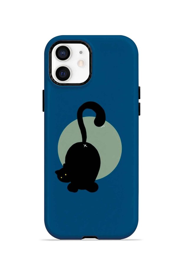 iPhone 12 Vorian Magsafe Double Layer Moon and Cat Case