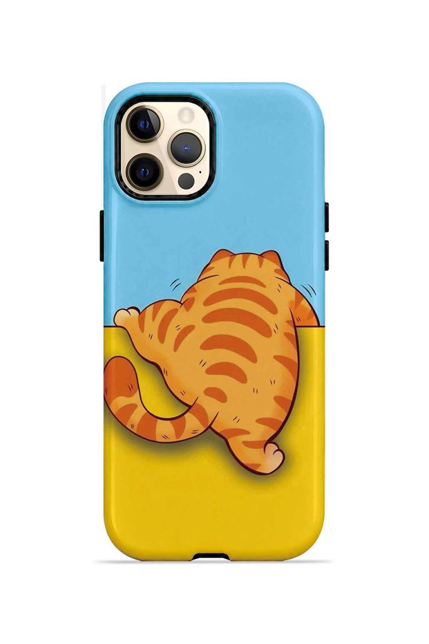 iPhone 12 Pro Vorian Magsafe Double Layer Sleepy Orange Cat Case