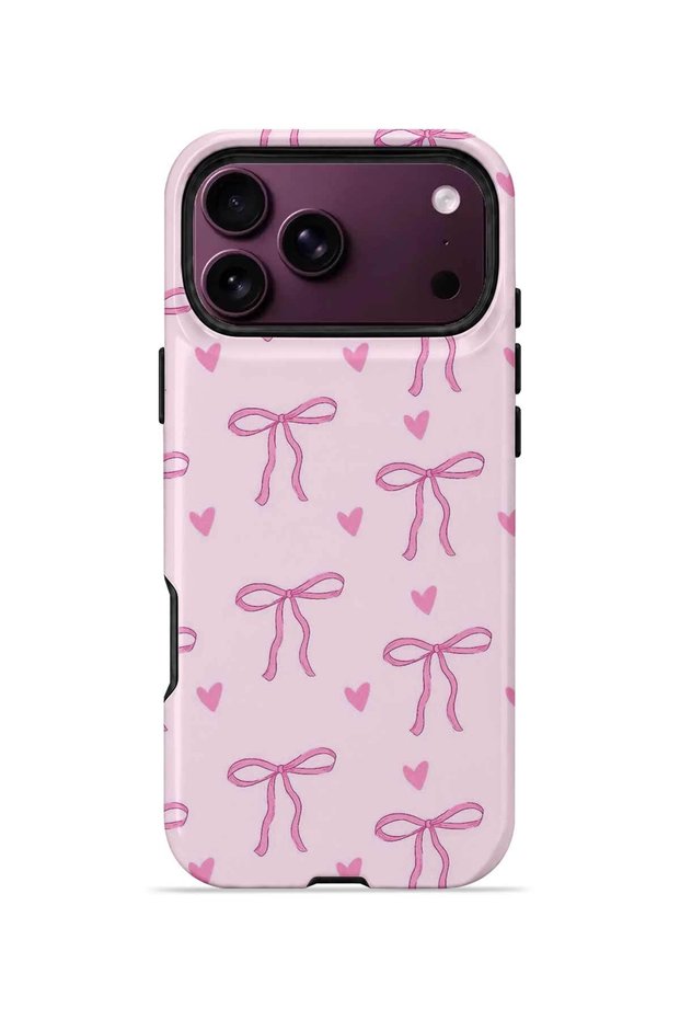 iPhone 18 Pro Vorian Magsafe Double Layer Candy Pink Ribbon Toss Case
