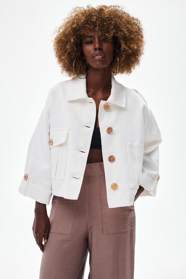Jachetă de damă Palermo 2 Off White