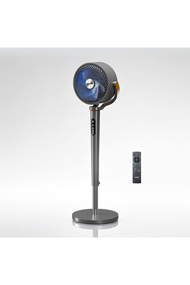 Air Pulse AF70 Smart Pedestal Fan with Remote,16 Speeds,LED Display, 9.6m Air Throw, 1050m³/h Air Volume, 3-in-1 Functionality, LED Display, 360° Circulation