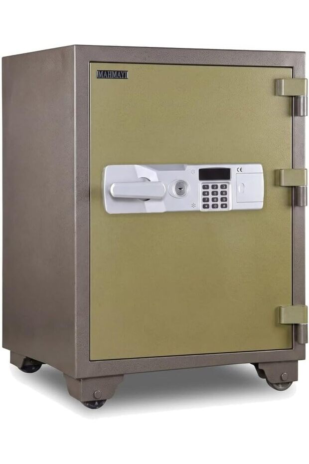 Fire Safe BS-T750 Heavy Duty Security Safe Locker with Digital Lock and Key Lock, Fire Resistant Safe for Home, Office, Bank, Business and Commercial Use - Grey