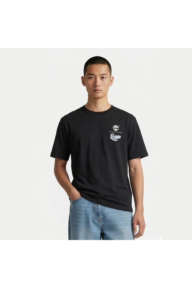 Take a Hike Back Graphic Men's Black T-Shirt
