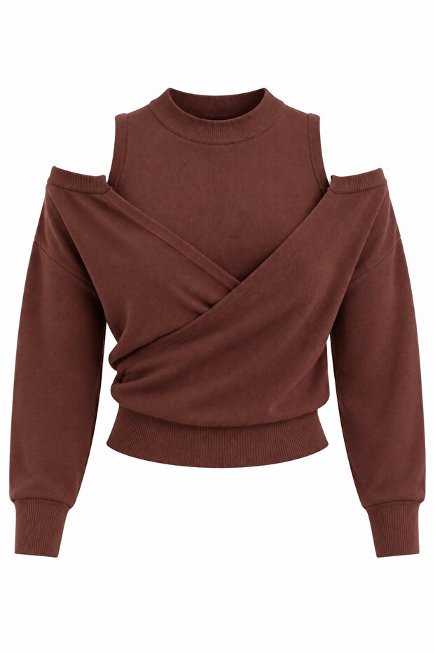 Brown Body Cardigan Double Set - 2Y251021