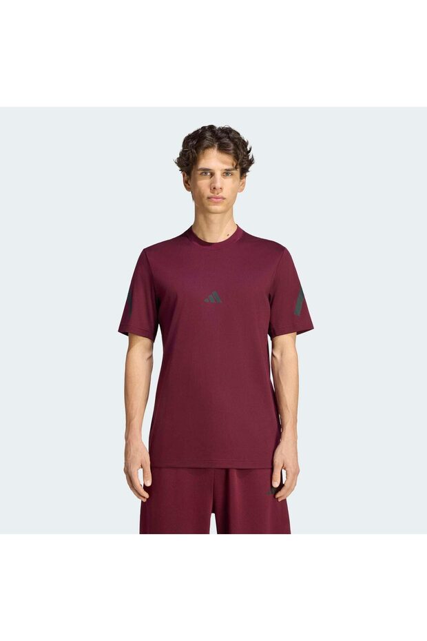 Z.N.E. Men's Burgundy T-Shirt (Kf3803)