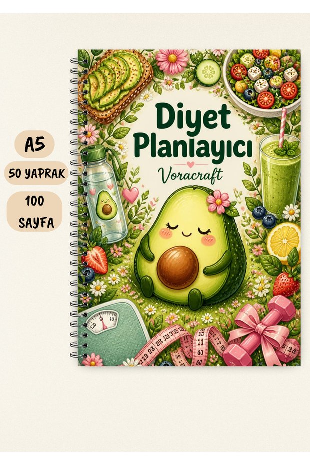 Diet Planner Notebook A5 50 Sheets 100 Pages Wire Spiral Dy00007