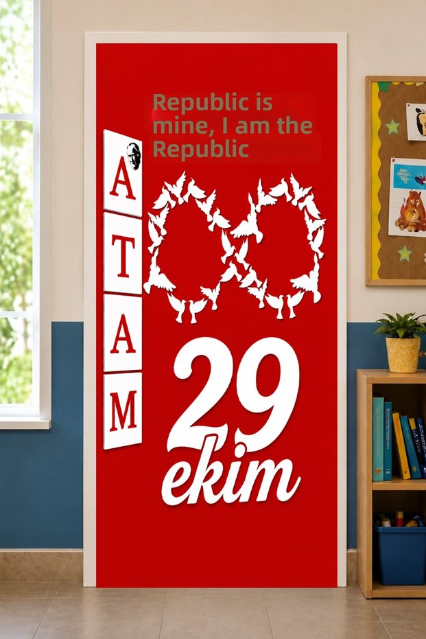 Rubberized School Classroom Door Coverings, October 29, Republic Is Me, Republic Is Me, Fabric Door Coverings, Classroom Door, School Event Door Coverings