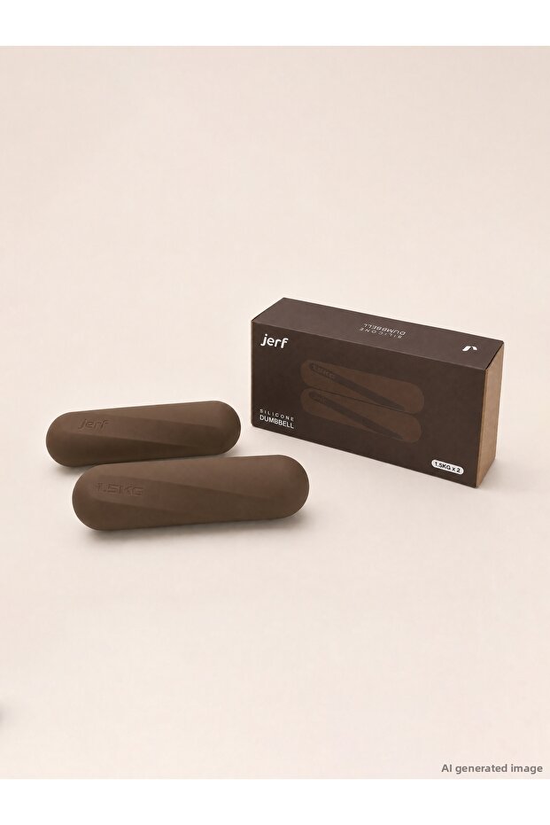 Silicone Dumbbell 1.5 kg Brown