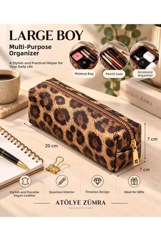 Large Boy Organizer Bag – Multi-Purpose Pen Holder, Makeup and Accessory Bag