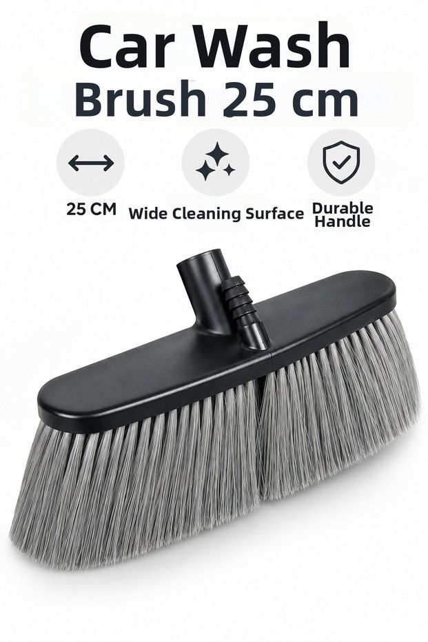 Car Wash Brush Without Handle 25 cm Vehicle Cleaning Soft Bristle Scratch-Free Detailed Cleaning Brush