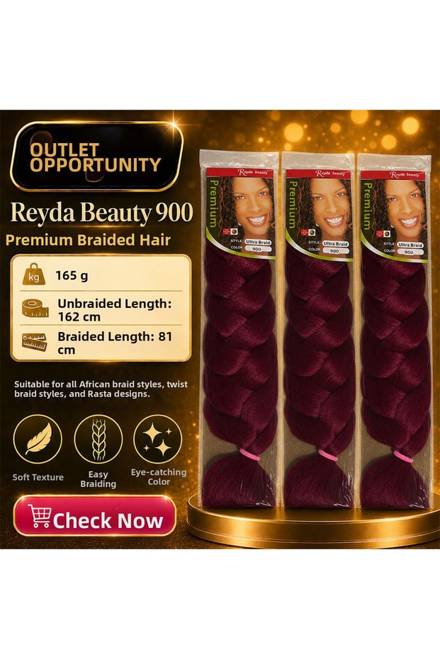 3 Pack - Synthetic Hair for African Braids and Dreadlocks 900