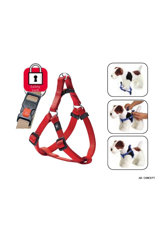 Concepta Lockable Chest Harness L (234431) 60-90cm Red