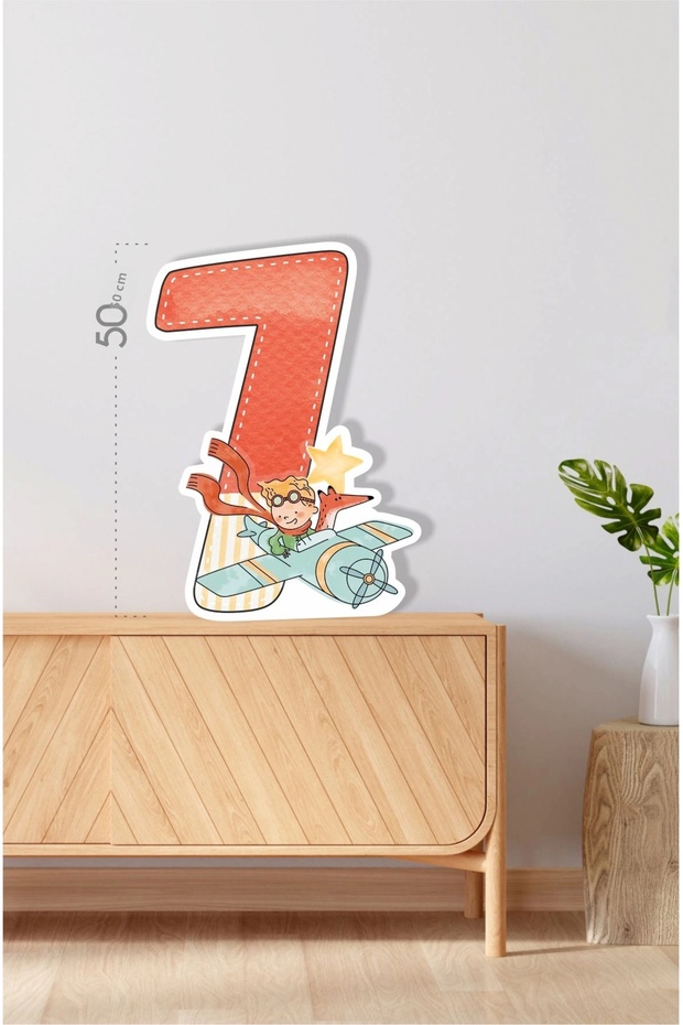 The Little Prince Themed 7 Year Old *50 cm Standing Figure Board | Table Decoration | Birthday Welcome Board