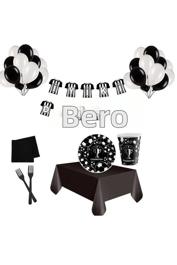 Mini Party Store Fan Party Set 8 Pieces