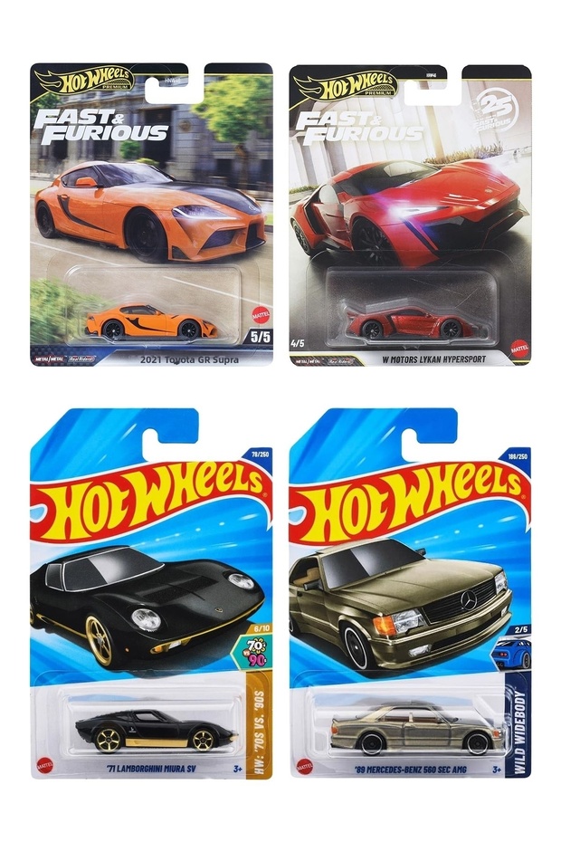 Premium 2-Piece Set+Long Card 2-Piece Set Mercedes-Benz 560 Sec+Long Card Lamborghini Muira P40