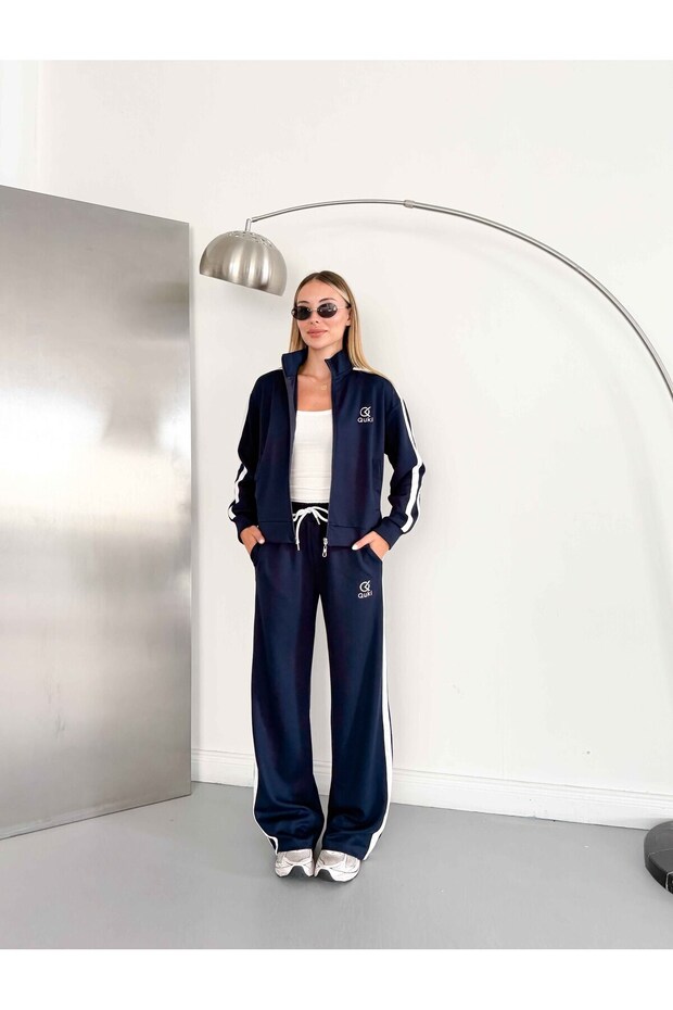 Modal Fabric Zippered Tracksuit Set