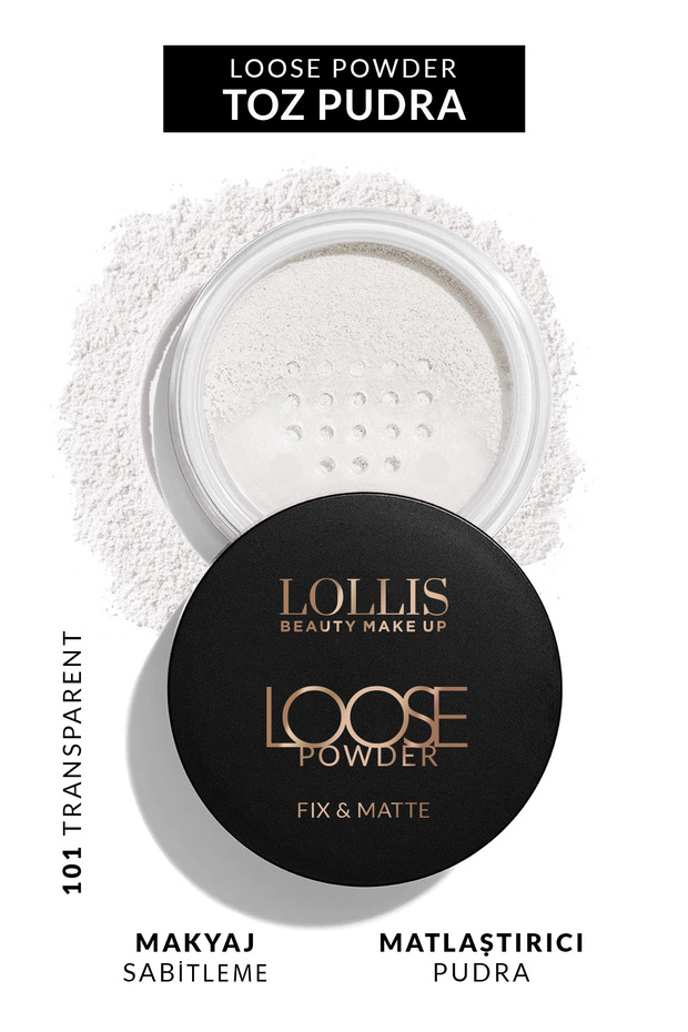 Loose Powder Transparent Powder Matte Finish Makeup Fixer Mattifying Powder Powder 101 Transparent