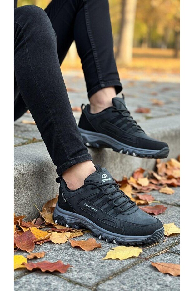 Men's Waterproof Orthopedic Outdoor Shoes - Black Smoke