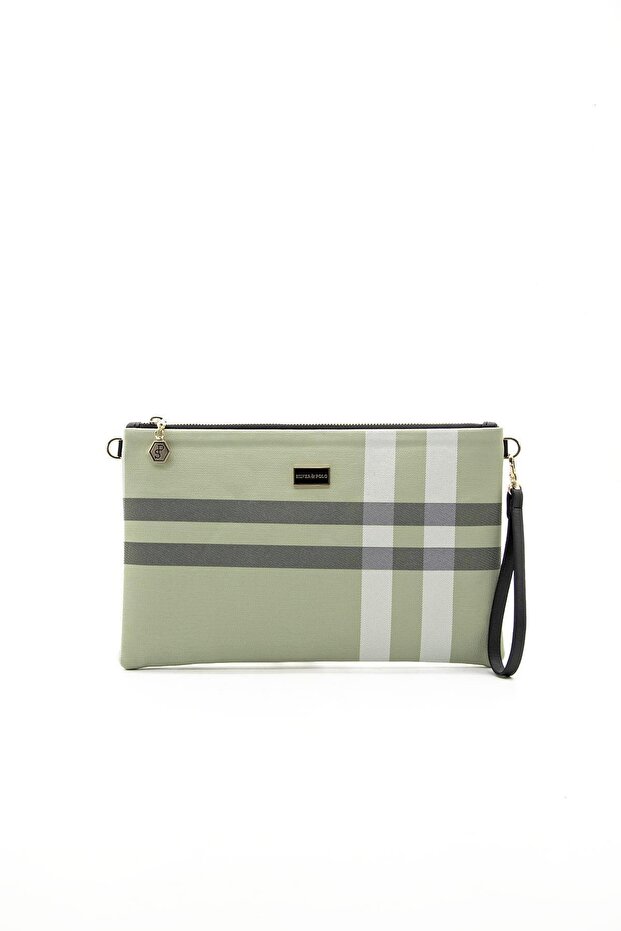 Silver Polo A.Green - Bone Nv1034 Women's Portfolio Clutch