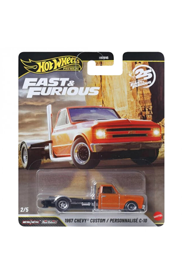 Premium Fast Furious 25. Year 1967 Chevy Custom C-10 Hnw46 - 979P