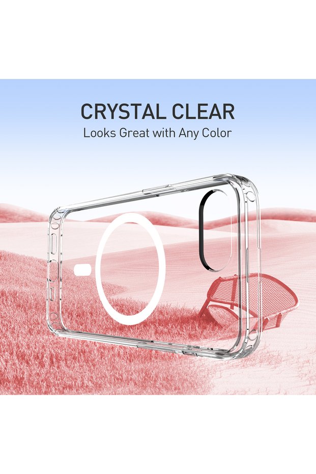 Apple iPhone 7/8/Se 2020/Se 2022 Case Transparent Hard Pc Non-Yellowing Cover with Magsafe Ring Feature