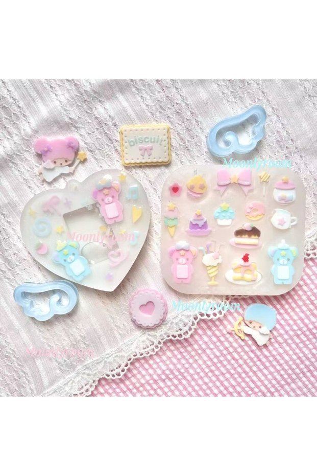 Ice Cream Accessories Resin Casting Mold Silicone Mold Accessories Resin Liquid Mold Resin Keychain