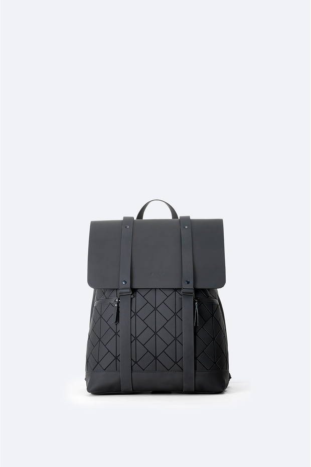 Men's Black Buckle Backpack A42Y9100