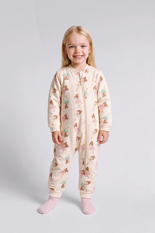 100% Cotton 1.6 Tog Animal Pattern Printed Sleeping Bag for Baby Girl I4229A526Wn