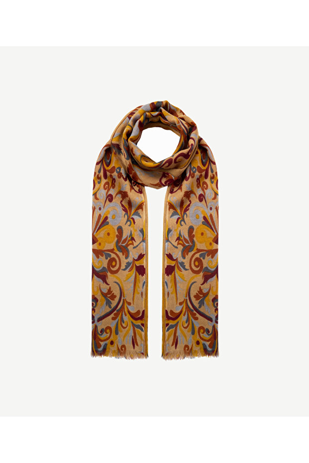 Patterned Wool Shawl