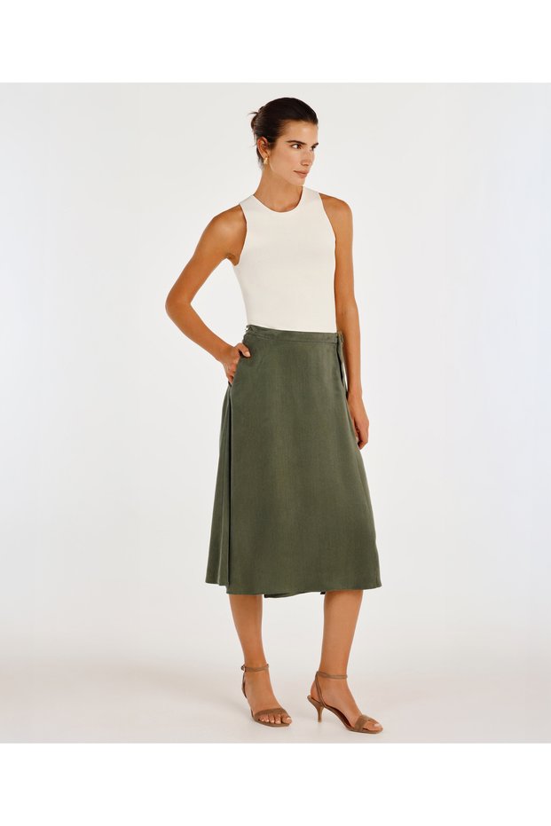 Flowy Midi Skirt