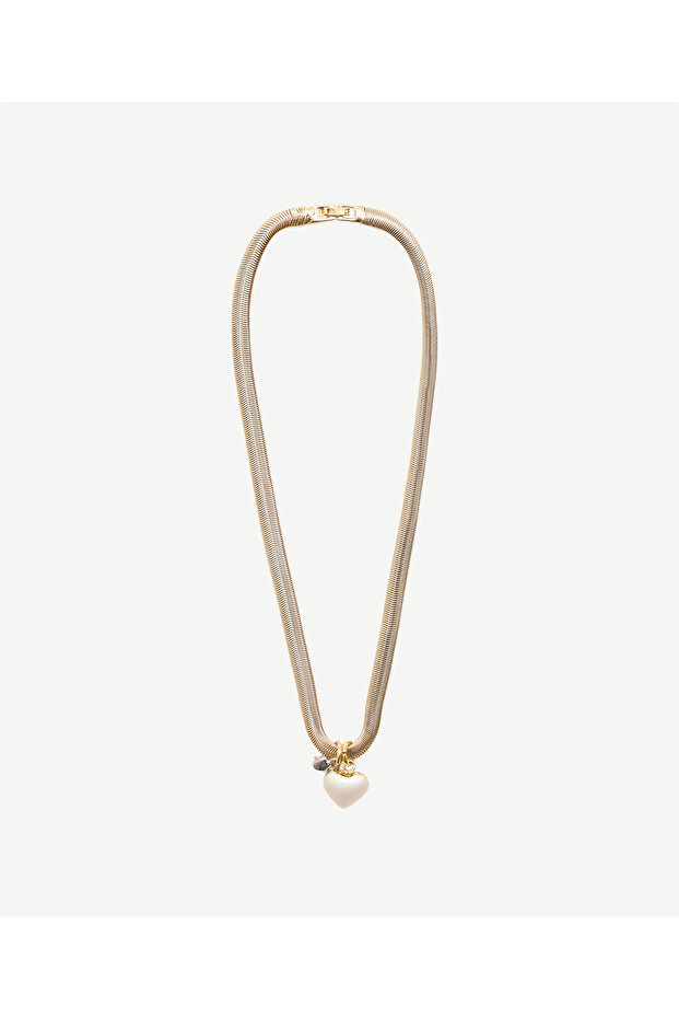 Heart Pendant Italian Chain Necklace