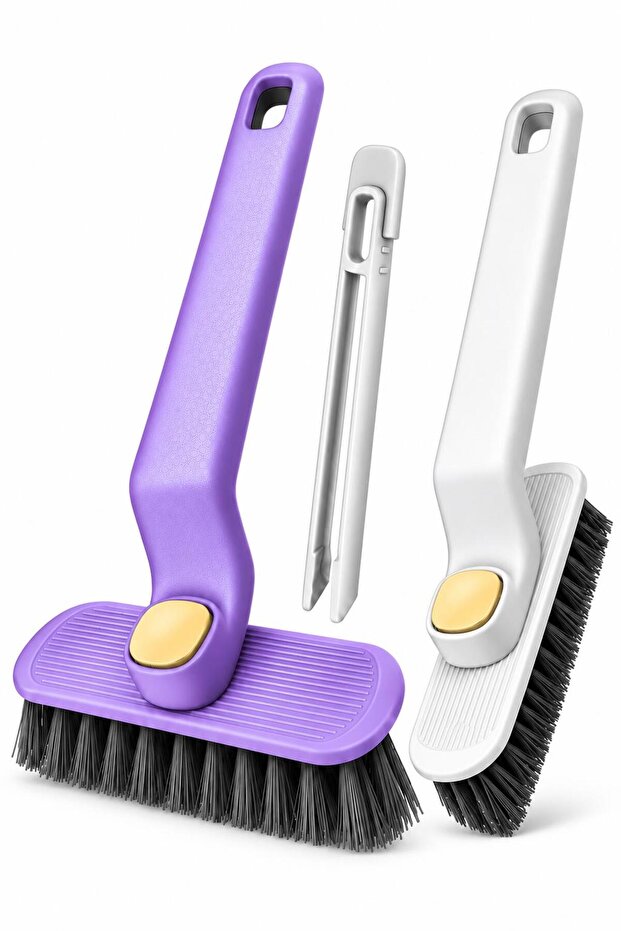 360 Degree Rotating Head Cleaning Brush with Tweezers, for Narrow Areas, Dust, Kitchen, Bathroom Cleaning.