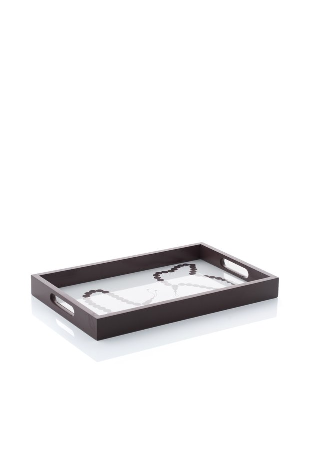 Brown Beads Serving Tray