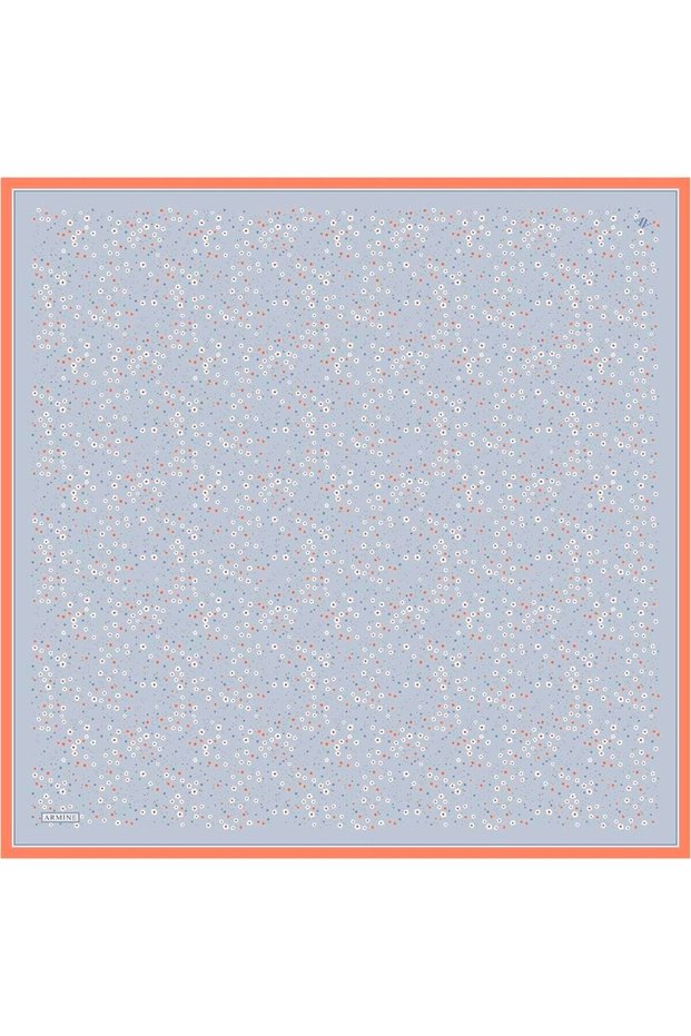 Silk Scarf Nostalgia - 8900-21 Light Blue Twill