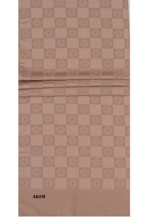 Monogram Shawl - New Checkerboard Pattern - Stone 982