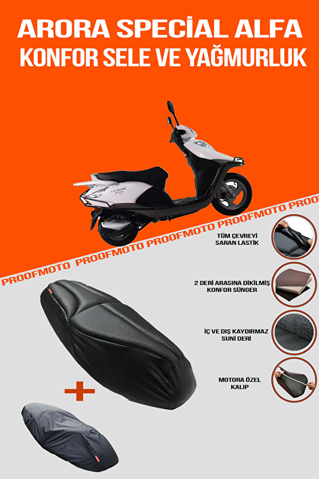 Arora Special Alfa Comfort Saddle and Raincoat Cover