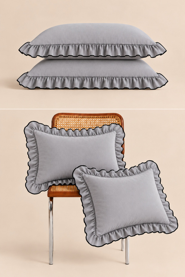 Soly Ruffled Pillowcase | 2 Pieces | 50 X 70 cm