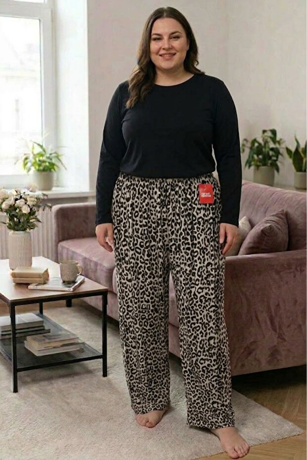 Super Battal Women's Suede Elastic Pants