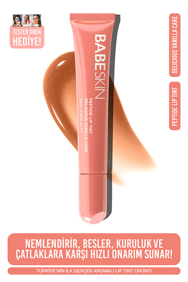 Lip Care Gloss Lip Balm 10 ml | Vanilla Tint | Nourishing, Moisturizing | Peptide,Shea,Cupuaçu