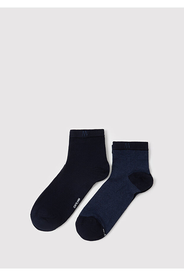 2 Pack Navy Blue Booties Socks 0912424-70500