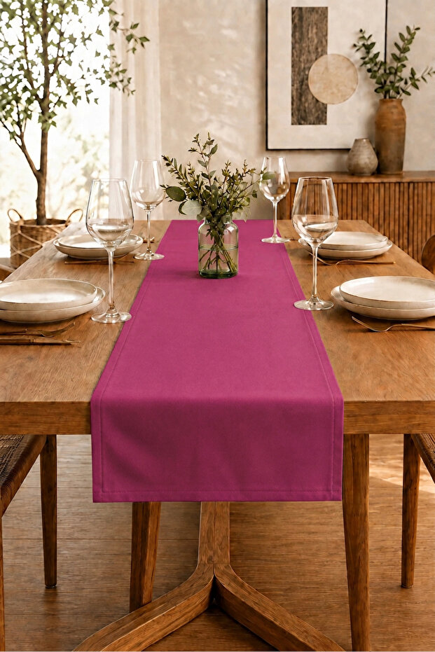 American Service, Fuchsia Square Runner