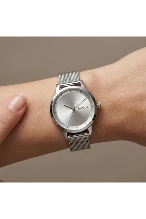 Fc.13082H.02 Silver Color 2 Years Warranty Straw Cord Women's Wristwatch