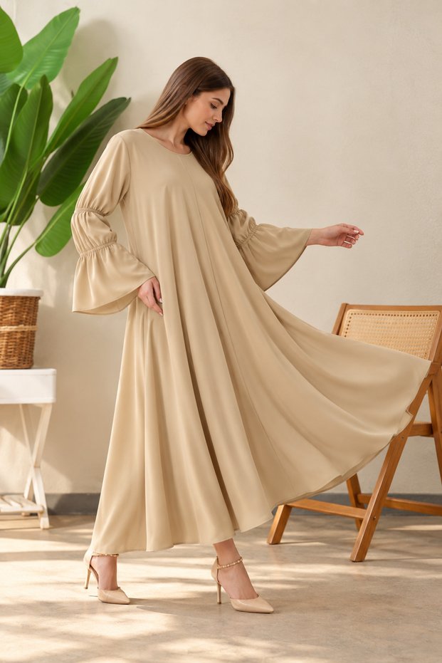 Maya Abaya for Women – Premium Dubai Style Modest Maxi Dress with Matching Hijab