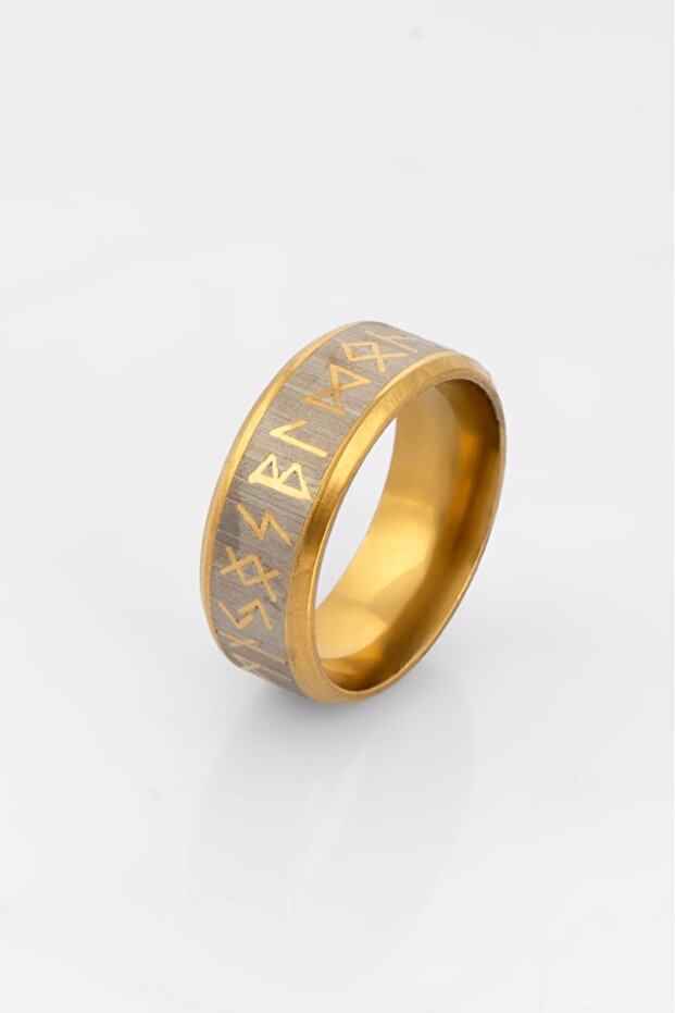 316L Steel Rustic Viking Men's Ring Ka1347Al