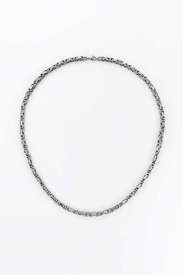 4mm X 59cm 316L Steel King Square Chain Necklace