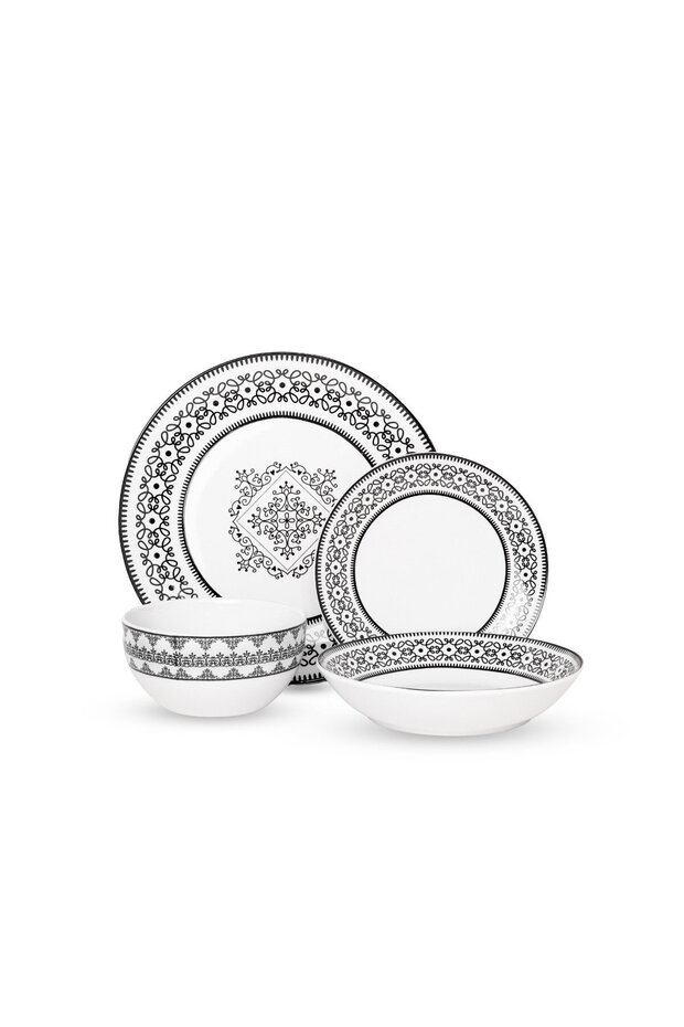 Belo 24-Piece Porcelain Dinnerware Set